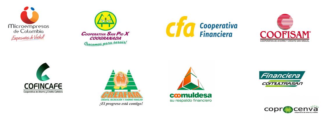 Logos de las cooperativas participantes